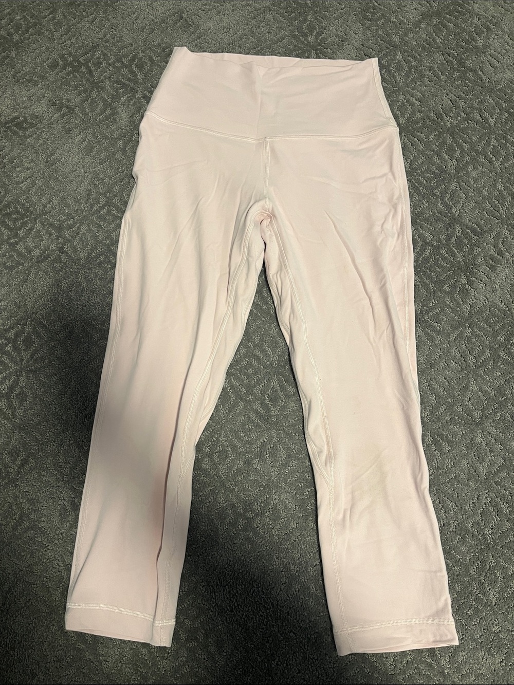 Women’s High-Waist Align Milkshake Pink Yoga Cropped Leggings- Size 6